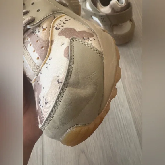 Nike Air Huarache Run Desert Ore  Men’s Camouflage Sneakers 👟 - Picture 9 of 14